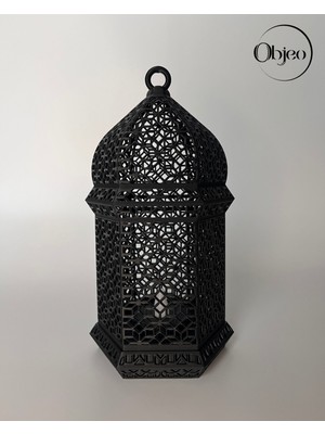 Allians Dekoratif Ramazan Feneri LED Mum Işıklı Ev Süsü Renkli Tasarım