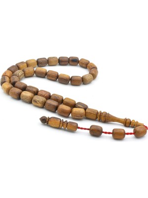 Murty99 Mustafa Uysal Yapımı Fıçı Kesim Kahverengi Abanoz Ağacı Tesbih