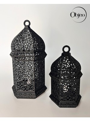 Allians Yumuşak LED Işıklı Ramazan Feneri Seti, Şık ve Dekoratif Ev Süsü