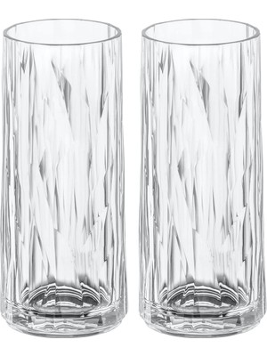 Braventa Collection Koziol Superglas Club No. 3, 2 Adet, 250 Ml, Kristal Berraklığında Plastik Kokteyl Bardağı, Lüks, Kı