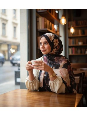 Revam Collection Desenli Pamuk Soft Şal Ilham Serisi