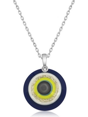 Bazarhane Gümüş 100 Dilde Seni Seviyorum Nazar Kolye