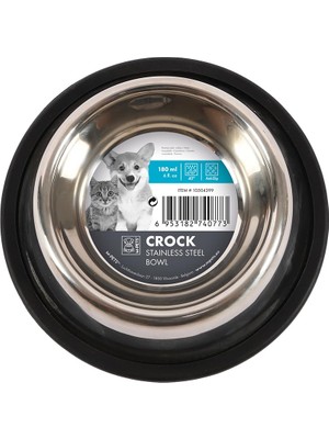 Braventa Collection M-Pets Crock Paslanmaz Çelik Mama Kabı (Xs)