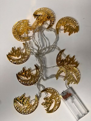 Allians Renkli Pilli Güneşli Ramazan Kandili Feneri 2 Metre Işıklı Dekorasyon