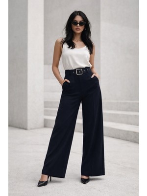 DESIGN AND ME Kadın Palazzo Pantolon Oversize Kesim