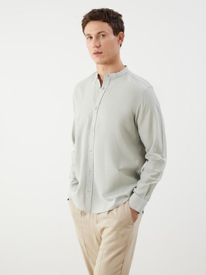 Lc Waikiki Yeni Sezon Rahat Kalıp Hakim Yaka Uzun Kollu Erkek Gömlek