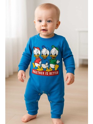 Baby Mii Bebek Mavi Çıtcıtlı Mevsimlik Tulum