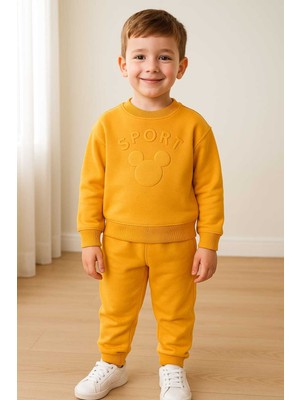 Donino Sport Gofre Baskılı Takım 5 Yaş - Sarı