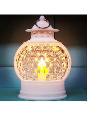 Allians Beyaz LED Ramazan Feneri, Gemi Temalı Işıklandırma, Gün Işığı Feneri