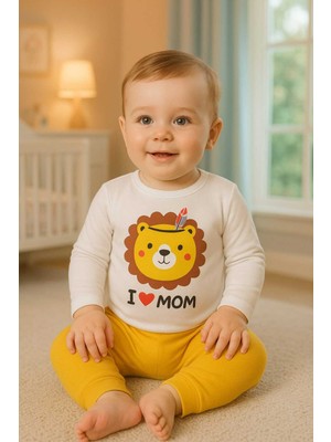 Lullaby Erkek Bebek Aslan Badili 2 Li Takım