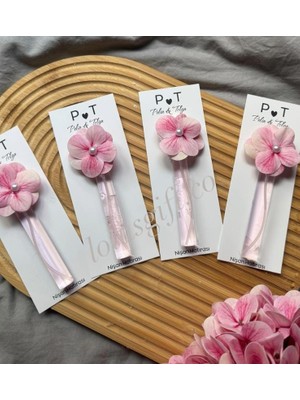 Bianı Tasarım Nişan,nikah,düğün,söz Özel Gün, Hediyelik Sprey Kolonya Çiçek ve Inci Detaylı Etiketli 10 Adet