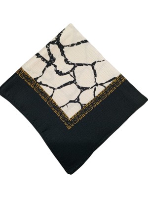 Bensu Marka Mermer Desenli Eşarp