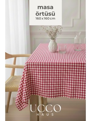 Ucco Pötikareli Masa Örtüsü 160X160 Cm, Sofra Bezi, Piknik Örtüsü