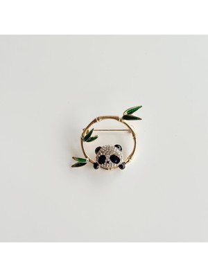 Vesce Atelier Mineli Çember Panda Broş