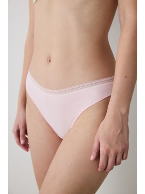 Penti Easy Pamuklu Trim Pembe Brazilian Külot