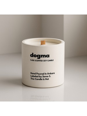 Basement : Dogma : Modern Beyaz Beton Mum (Pembe Peoni, Kavun, Manolya, Sandal Ağacı)