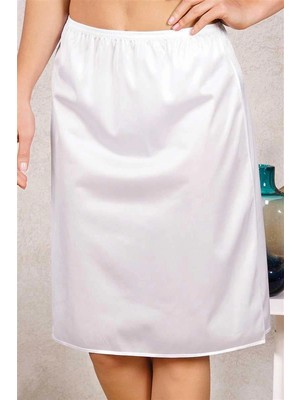 Herşeytrend Litae Polyamid Kumaşlı Diz Altı Uzun Etek Altı Jüpon