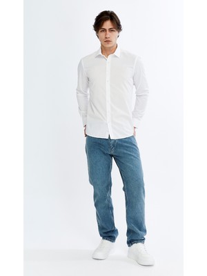 Süvari Wonder Slım Uzun Erkek Gömlek GM1007100707