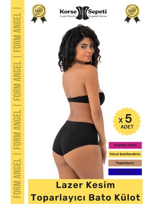 #batokülot Karın Basen Toparlayıcı Kaymaz Iz Yapmaz Lazer Kesim Toparlayıcı Bato Külot - 5 Adet