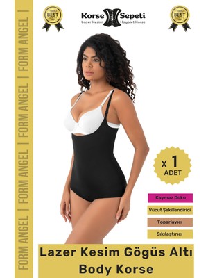 #korse Iz Yapmaz Göstermeyen Kaymaz Doku Toparlayıcı Sıkılaştıran Lazer Kesim String Korse - 1 Adet