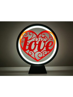 TriVox3D Sevimli ve Romantik Başucu Gece Lambası LED Işıklı Figür (Prize Takılarak Çalışır)