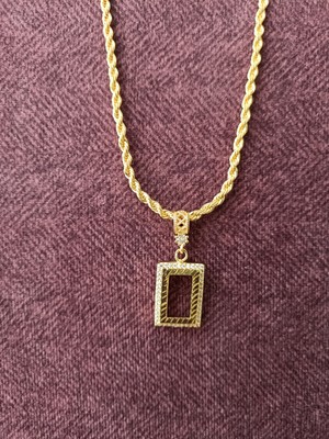 Elisi Takı Story Gram Altın Takmak Için Kolye Altın Kaplama Kolye Altın Kaplama Halat Zincirli 60 cm