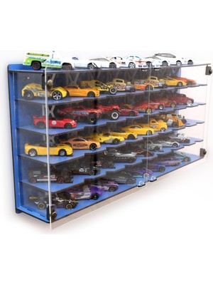 Good Sign Pleksi Kapak 48 Araçlık 1/64 Hotwheels, Matchbox Uyumlu Hobi Oyuncak Araba Rafı Koleksiyon Model Araba Garajı