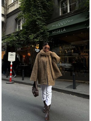 Nova Epoxy Art Yün Cıkartılabilen Atkılı ,kaban Ikili Takım- Kahve