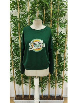 Nova Epoxy Art Kadın Uzun Kollu Bisiklet Yaka Viskon Iki Iplik Bluz