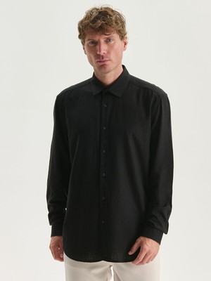 Lc Waikiki Yeni Sezon Slim Fit Uzun Kollu Keten Karışımlı Erkek Gömlek