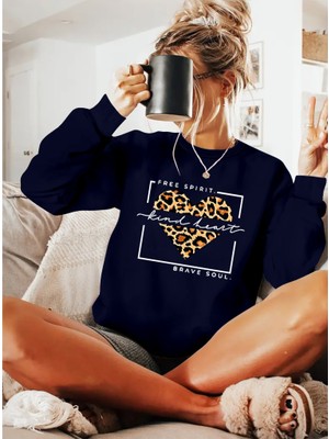 Nova Epoxy Art Kadın Uzun Kollu Bisiklet Yaka Desenli Viskon Iki Iplik Bluz