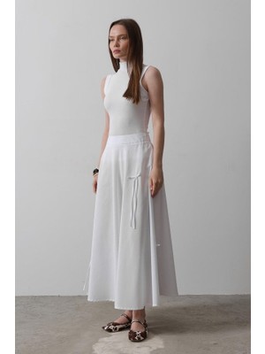 Nova Epoxy Art Fiyonk Kloş Etek - Beyaz