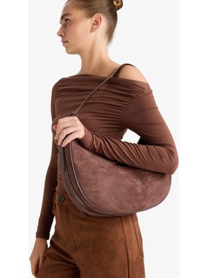 DeFacto Kadın Süet Çapraz Çanta F1584AXNS