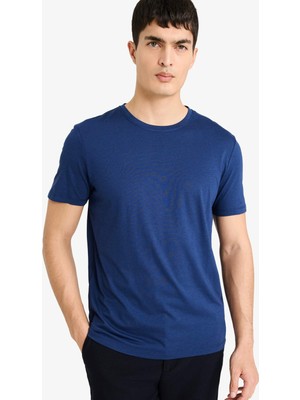 DeFacto Slim Fit Bisiklet Yaka Modal Karışımlı Pamuklu Basic Kısa Kollu Tişört M6606AZ26SP