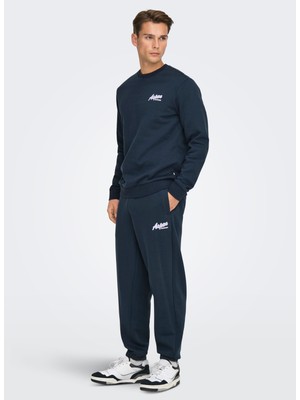 Only & Sons Rahat Lacivert Erkek Eşofman Altı Onsceres Skı Rlx Sweat Pant Cs