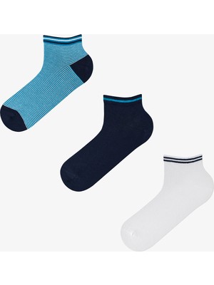 Penti Erkek Renkli Cool Triple 3'lü Patik Çorap