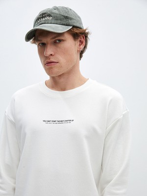 Lc Waikiki Yeni Sezon Bisiklet Yaka Uzun Kollu Baskılı Erkek Sweatshirt