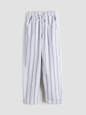 Lc Waikiki Yeni Sezon Beli Lastikli Çizgili Erkek Çocuk Pantolon