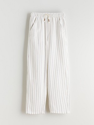 Lc Waikiki Yeni Sezon Beli Lastikli Çizgili Erkek Çocuk Pantolon