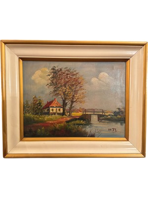 TT Tuval Üzeri Yağlı Boya Amatör Çalışma 40 cm 30 cm + Çerçeve