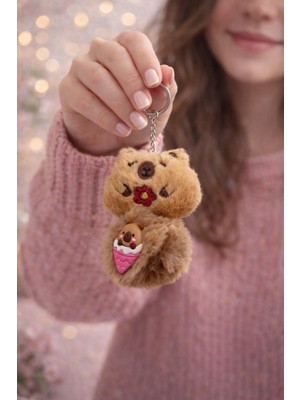 Seymen Bıçakçılık Peluş Ayıcık Anahtarlık | Sevimli Figürlü Yumuşak Anahtarlık | Çanta & Hediye Aksesuarı
