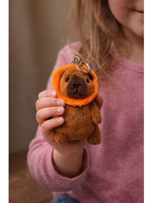 Seymen Bıçakçılık Capybara Peluş Anahtarlık | Sevimli Kapibara Figürlü Mini Peluş Anahtarlık | Hediye Anahtarlık