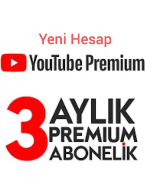 Youtube Premium 3 Aylık Üyelik Kodu Yeni Hesaplar İçin Dijital Teslimat
