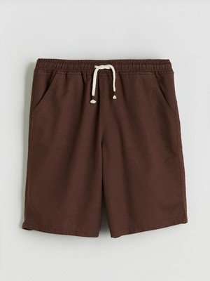 Lc Waikiki Yeni Sezon Beli Lastikli Keten Karışımlı Erkek Çocuk Şort