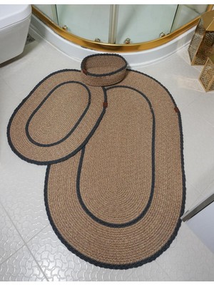 BB Carpet Jüt Hasır Banyo Takımı ,banyo Paspas Takımı ,paspas