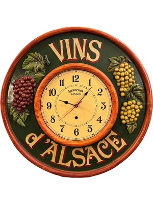 TT 56 cm Çapında Country Corner Masif Ahşaptan Avrupa Duvar Saati