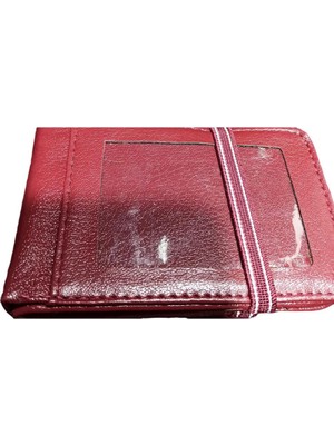 Joydizayn Erkek Bordo Ipli Kartlık Vinleks Deriden Üretilmiştir