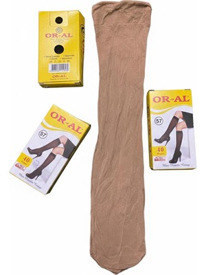 Or-Al Kadın Dizaltı 3'lü Muz Çorap DENYE40