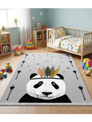 Sevimli Panda Çocuk Odası Halısı