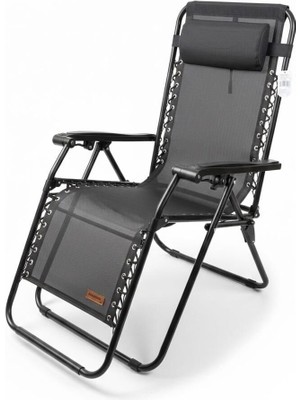 Madfox Easyrest Katlanır Şezlong Sandalye Gri